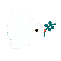 Peace Dove Sticker by Kamino vzw