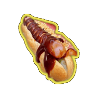 Bacon Hotdog Sticker