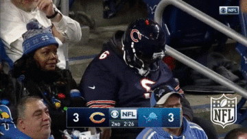 Sleepy Chicago Bears GIF by NFL