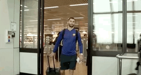 waving maxime gonalons GIF by AS Roma