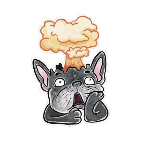 stefdubbs giphyupload surprised frenchie french bulldog Sticker