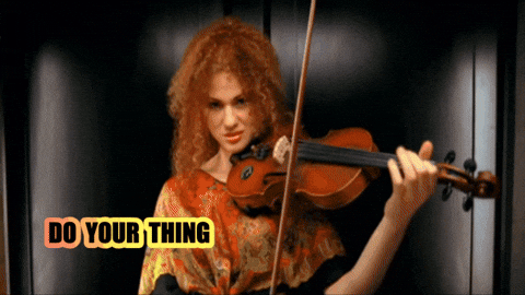Miribenari giphyupload you got this violin never give up GIF