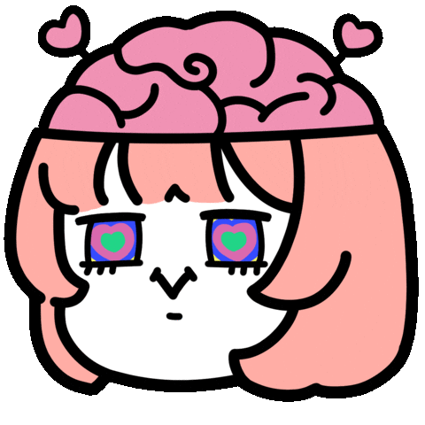 Fall In Love Girl Sticker