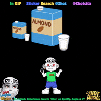 Almond Milk White Monkey GIF by Zhot Music