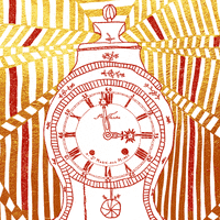 cesuperstudio red time gold or GIF