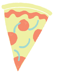 Food Pizza Sticker by Megan McNulty