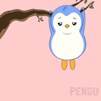 Tired I Got This GIF by Pudgy Penguins