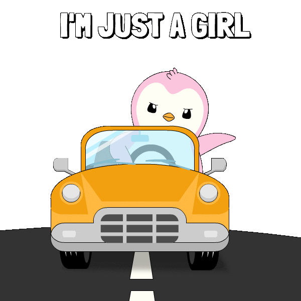 Driving En Route Sticker by Pudgy Penguins