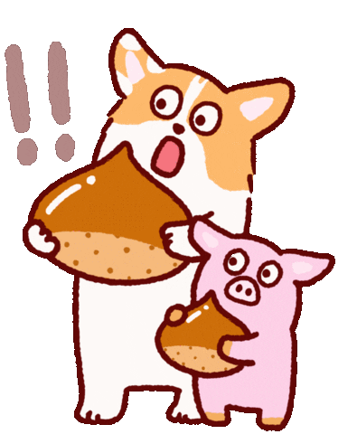 Surprise Corgi Sticker