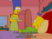 laying down bart simpson GIF