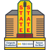 Go Blue Ann Arbor Sticker by Michigan Public Health