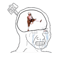 U Mad Wojak Sticker