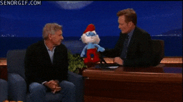 harrison ford smurfs GIF by Cheezburger