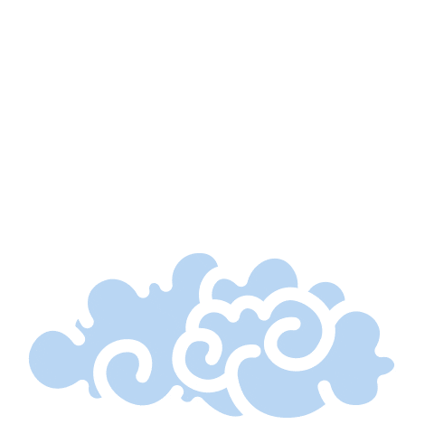 Clouds Retratos Sticker