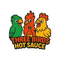 3birdsid threebirds Sticker
