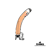 die_Ohne w vegetarian veggie wurst Sticker