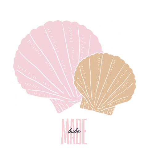 madebabe summer pink beach madebabe Sticker