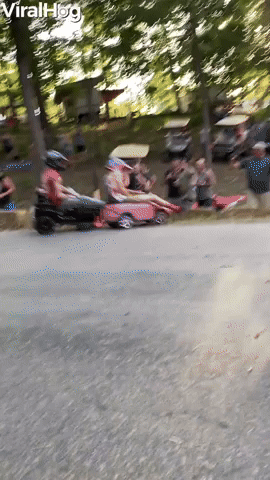 Toy Car Drivers Struggle to Steer Around Tight Corner