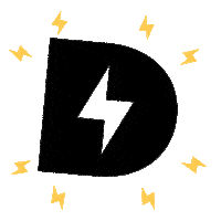 dyseno d electric thunder bolt Sticker