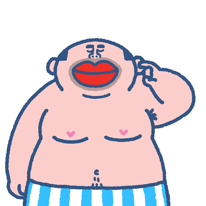 Ear Listen Sticker by SOWINGHONG