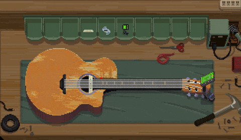 Pixel Guitar GIF by dieselraptor