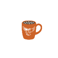 Hot Chocolate Swoop Sticker by UT Tyler
