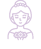 In Love Veil Sticker by Calla Blanche