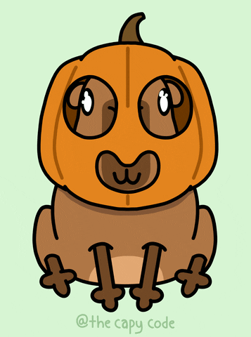 Excited Jack-O-Lantern GIF