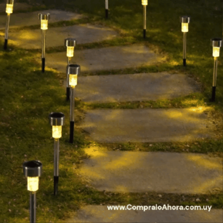 Estaca Solar Pack x 10 Farol iluminación Led Lampara Jardin – Della Dolce,  Tienda Online – Uruguay