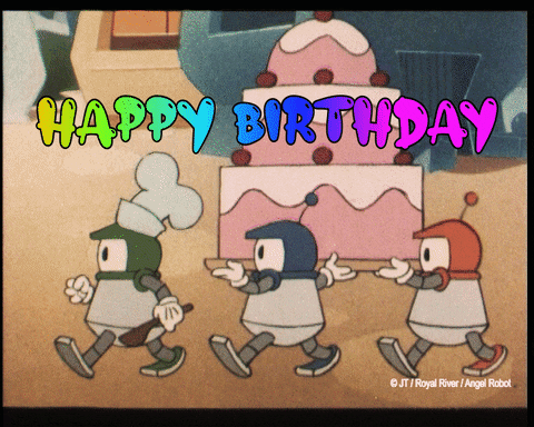 Happy Birthday Cake GIF by Royalrivermusik