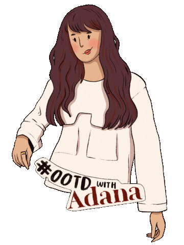 Shopadanakl girls shopping brand top Sticker