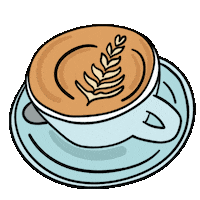 Flat White Coffee Sticker by risebrunch