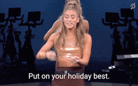 Party Christmas GIF by Peloton