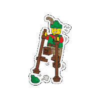 ccis4lore character talking lego knight Sticker