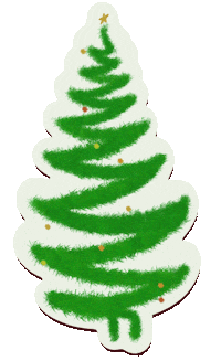 Merry Christmas Lights Sticker