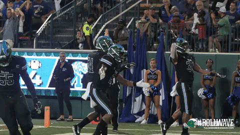 football celebration GIF by GreenWave