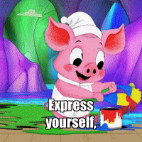 Express Yourself Freedom GIF by The Pigasso