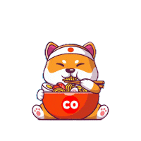 sushicotr cat asian sushi noodle Sticker