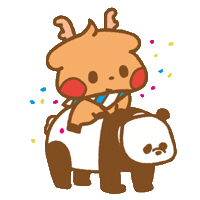 Panda Ride Sticker