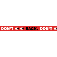 Dont Look Back Sticker by Jackie Smith BA