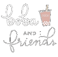 Bubble Tea Boba Sticker by Pochi Bubble Tea Cafe