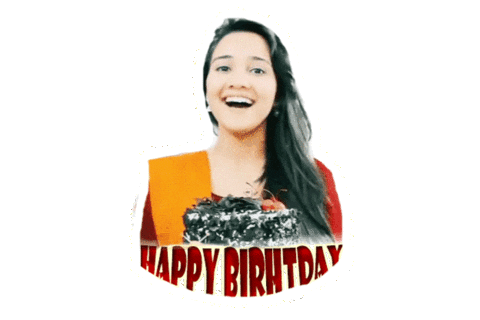 Wishing Happy Birthday Sticker