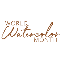 MindyWara watercolor mindy wara world watercolor month Sticker