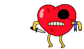 Tough Love Heart Sticker by Rodrigo Estravini