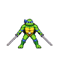 Ninja Turtles Pixel Sticker by Xbox