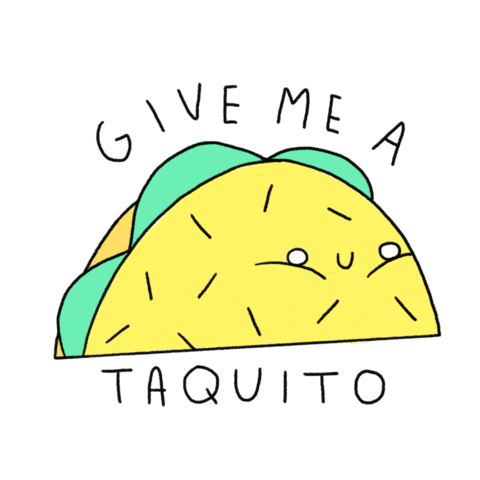 give me tacos Sticker by Chabaski