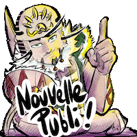 Superfouine manga french pirate warrior Sticker