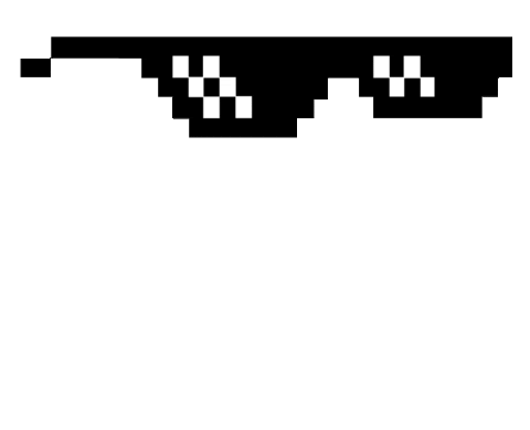 SRAAK giphyupload 2d deal with it zonnebril Sticker