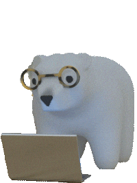 Polar Bear Jump Sticker