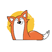 Pink Fox Sticker by Kofta